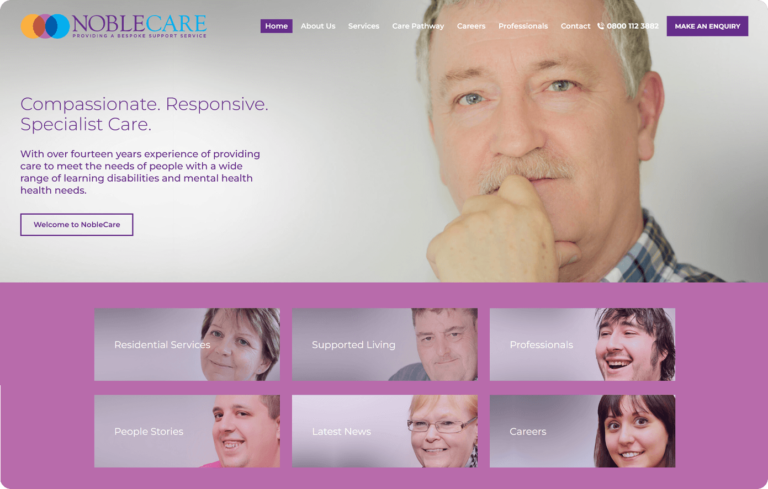 Noble Care - Website Design & Development Halifax